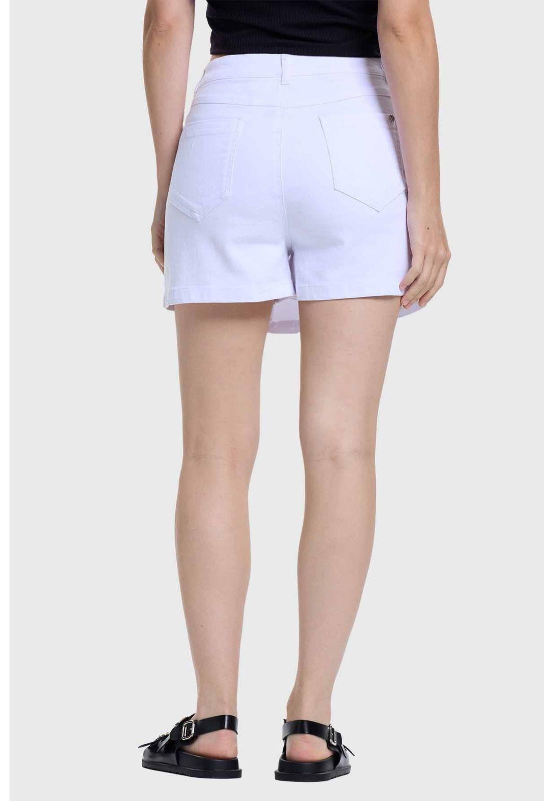 Falda Mujer Short Blanco-2