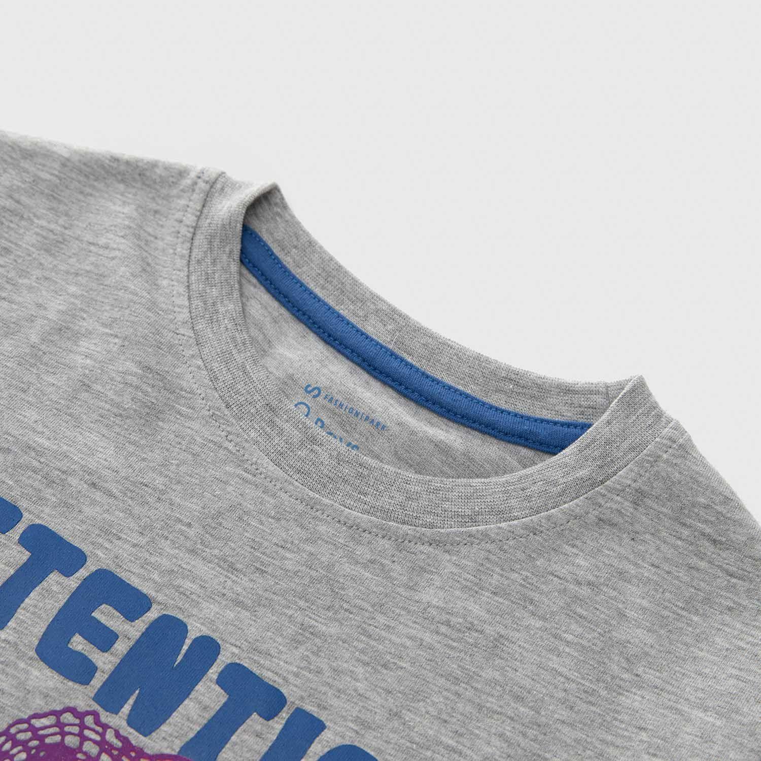 Polera Skate Estampada Gris Melange Niños Fashion'S Park-2