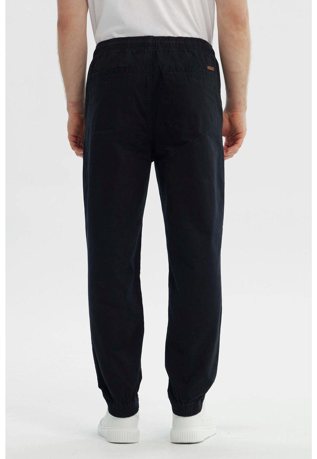 Pantalón Hombre Pitillo Negro-2