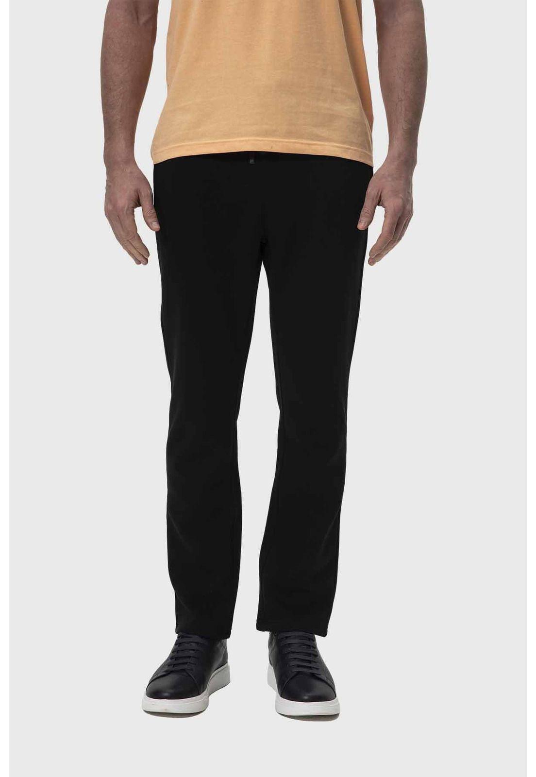 Pantalón Buzo Hombre Calce Recto Negro - lV-0