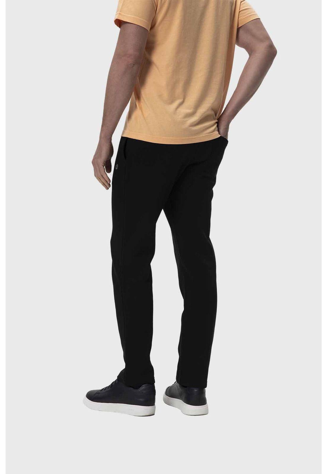 Pantalón Buzo Hombre Calce Recto Negro - lV-2