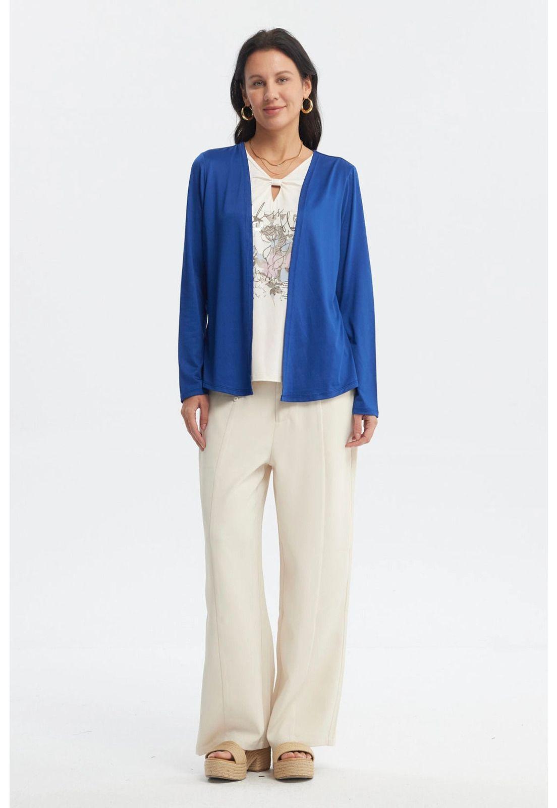 Polera Mujer Slim Azul-3