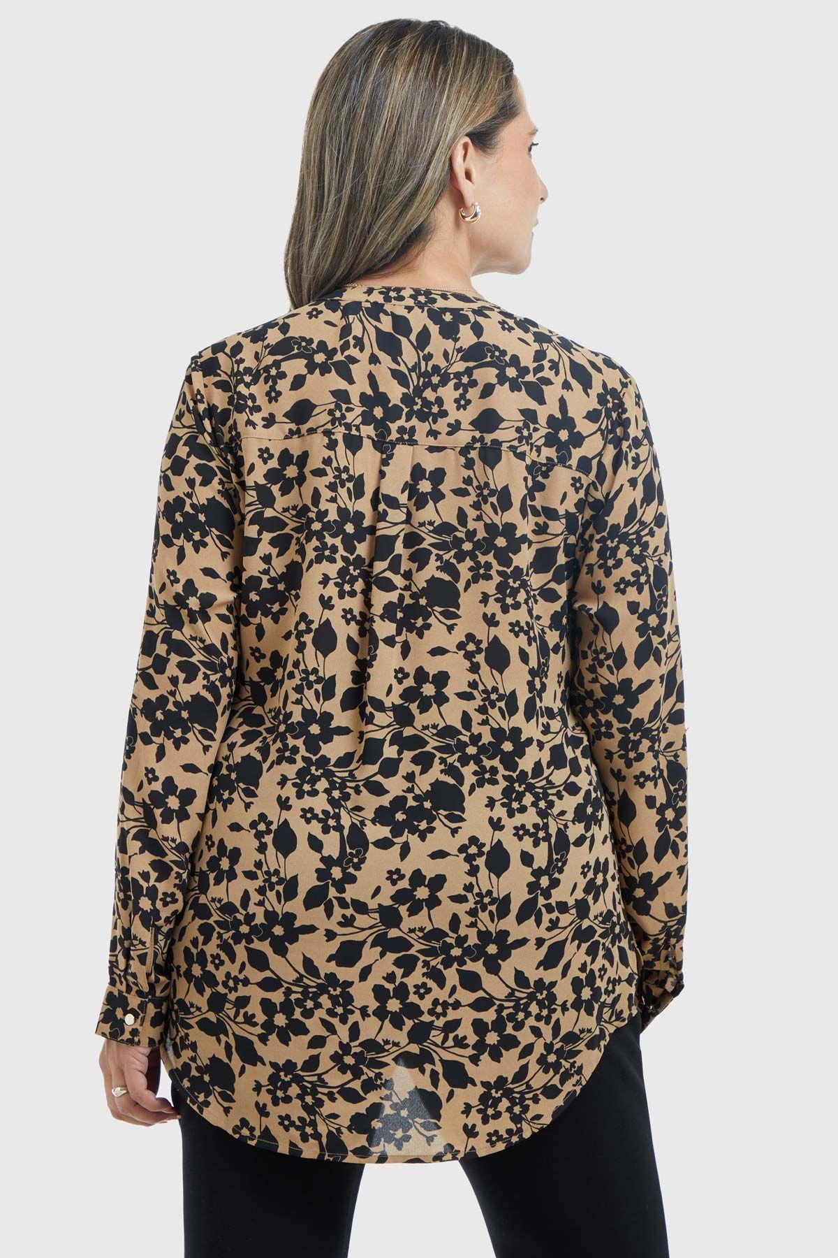 Blusa Mujer Estampado Camel-2