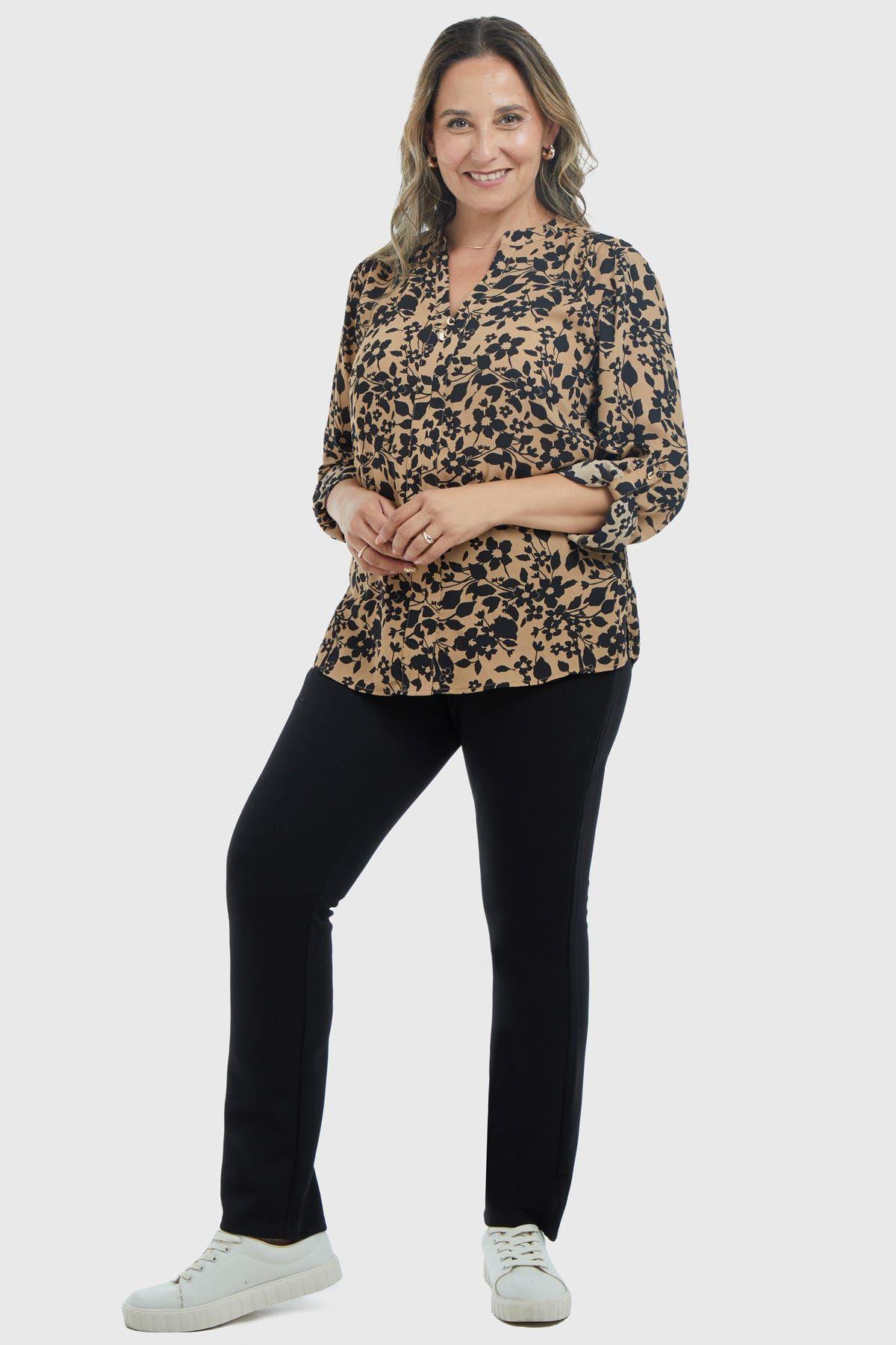 Blusa Mujer Estampado Camel-3