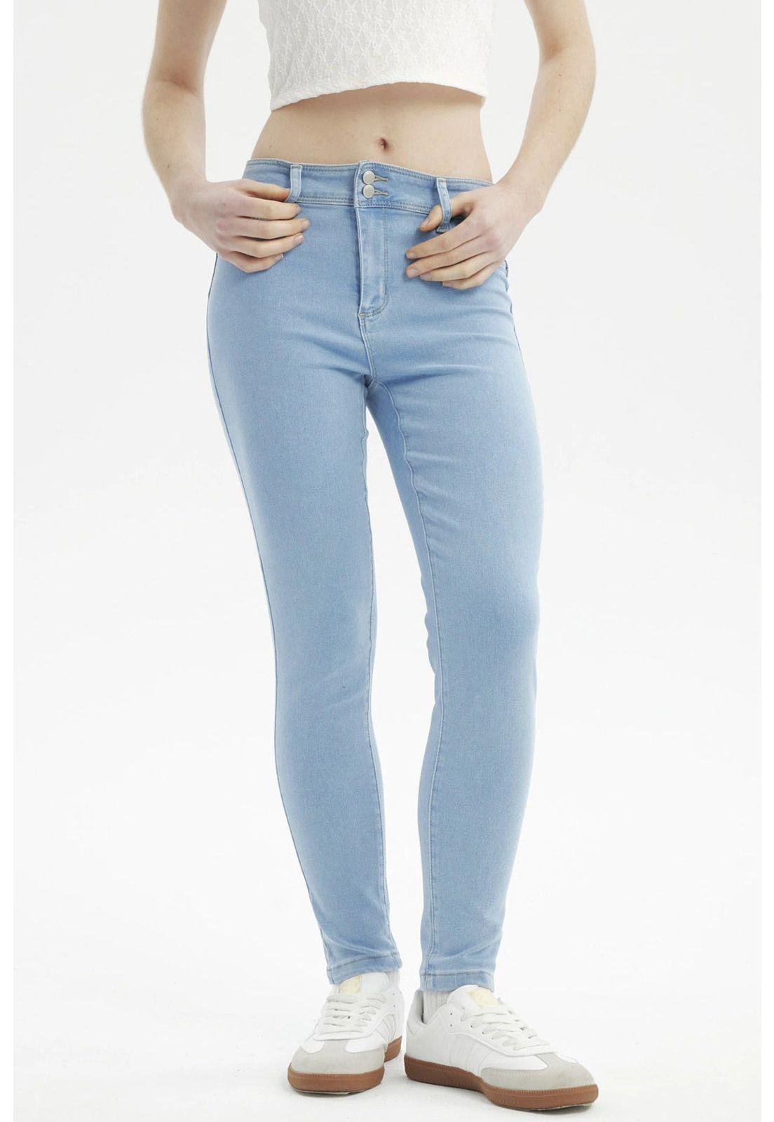 Jeans Mujer Jenny Skinny Celeste-0