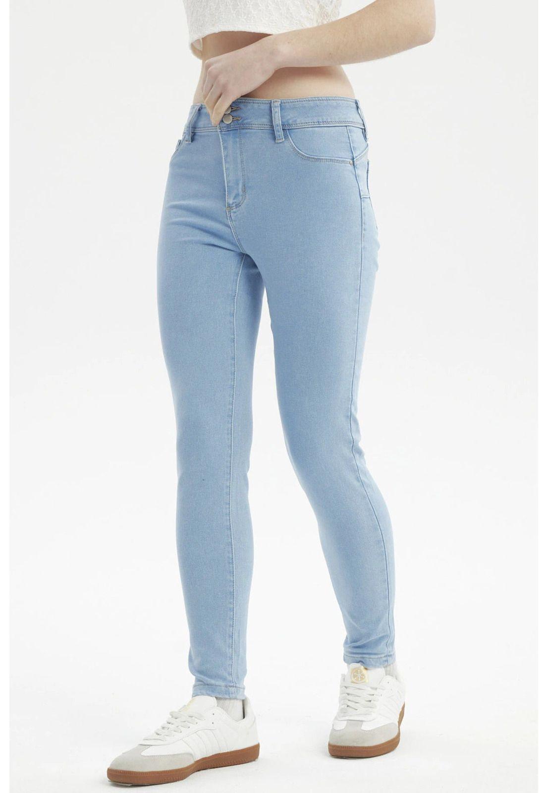 Jeans Mujer Jenny Skinny Celeste-2