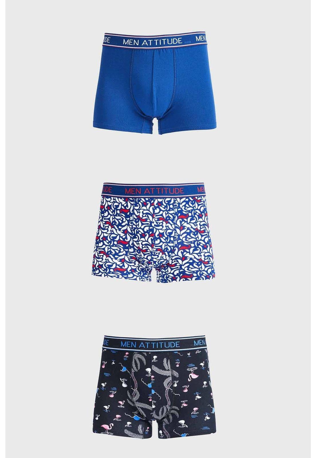 Bóxer Hombre Tripack Básico Rojo-0