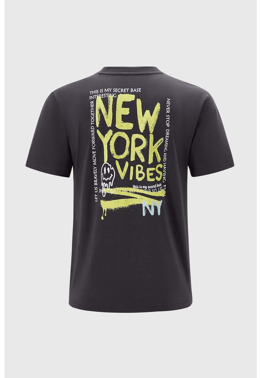 Polera Niño Oversize Estampado Marengo-1