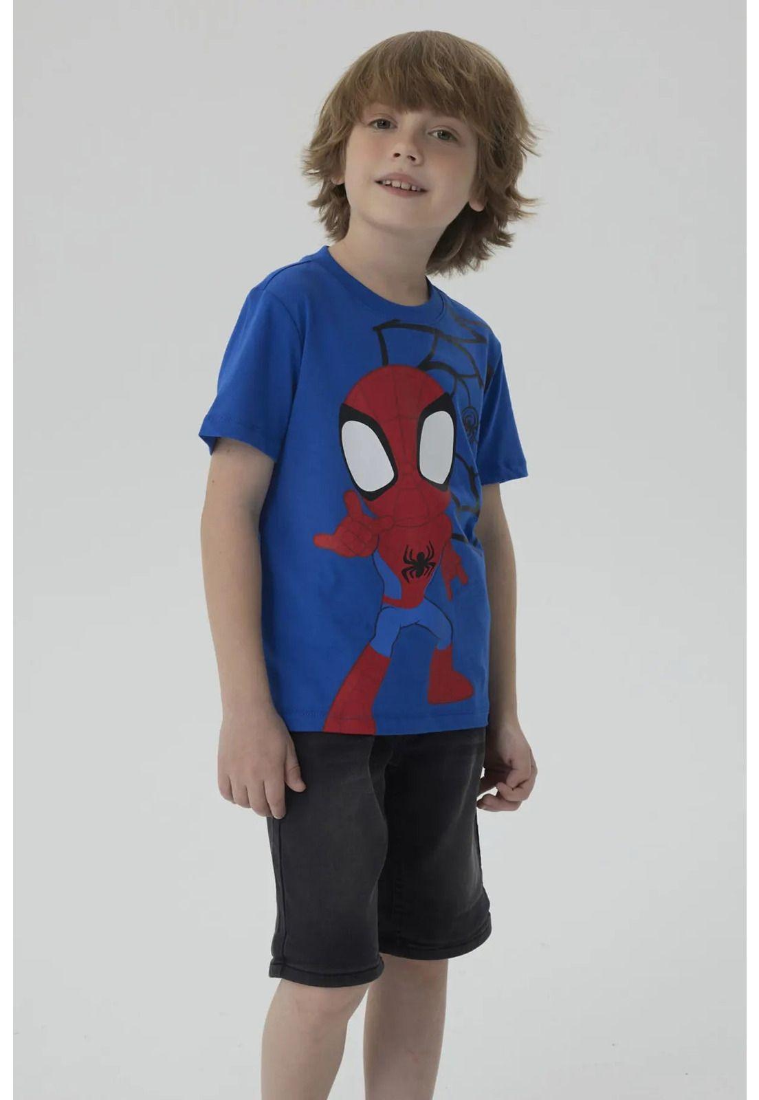 Polera Niño Spidey Azul-4