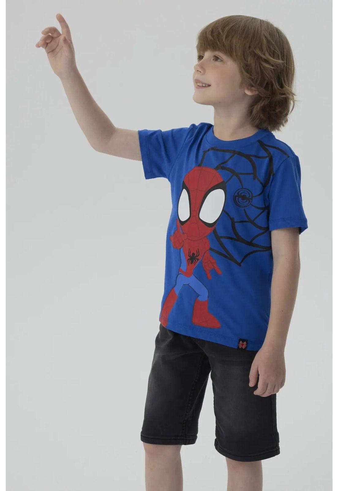 Polera Niño Spidey Azul-5