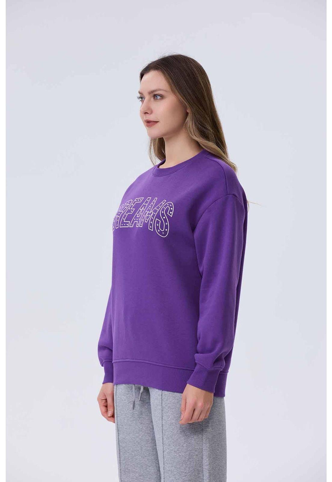Polerón Mujer Tachas Morado-1