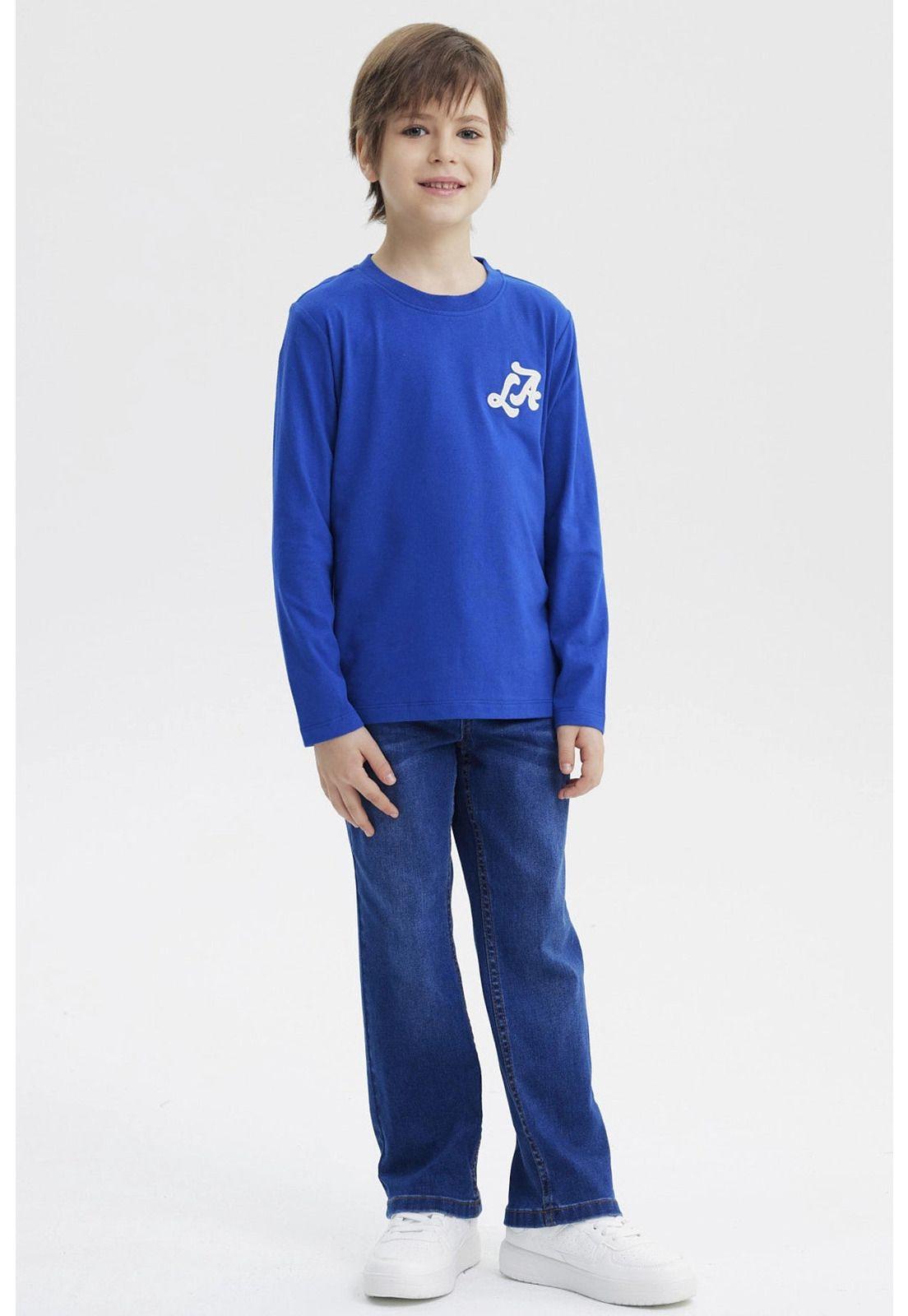 Polera Niño Slim Azul-3