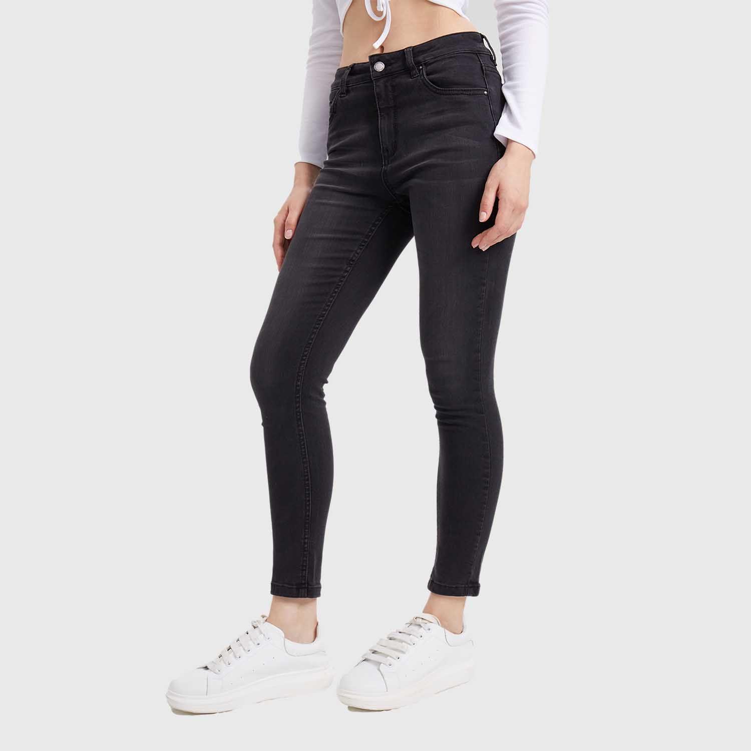 Jeans Mujer Super Skinny Estela Negro-1