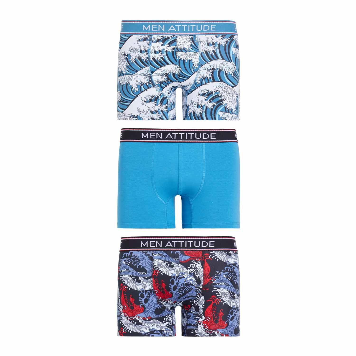 Boxer Liso Tripack Rojo Hombre-0