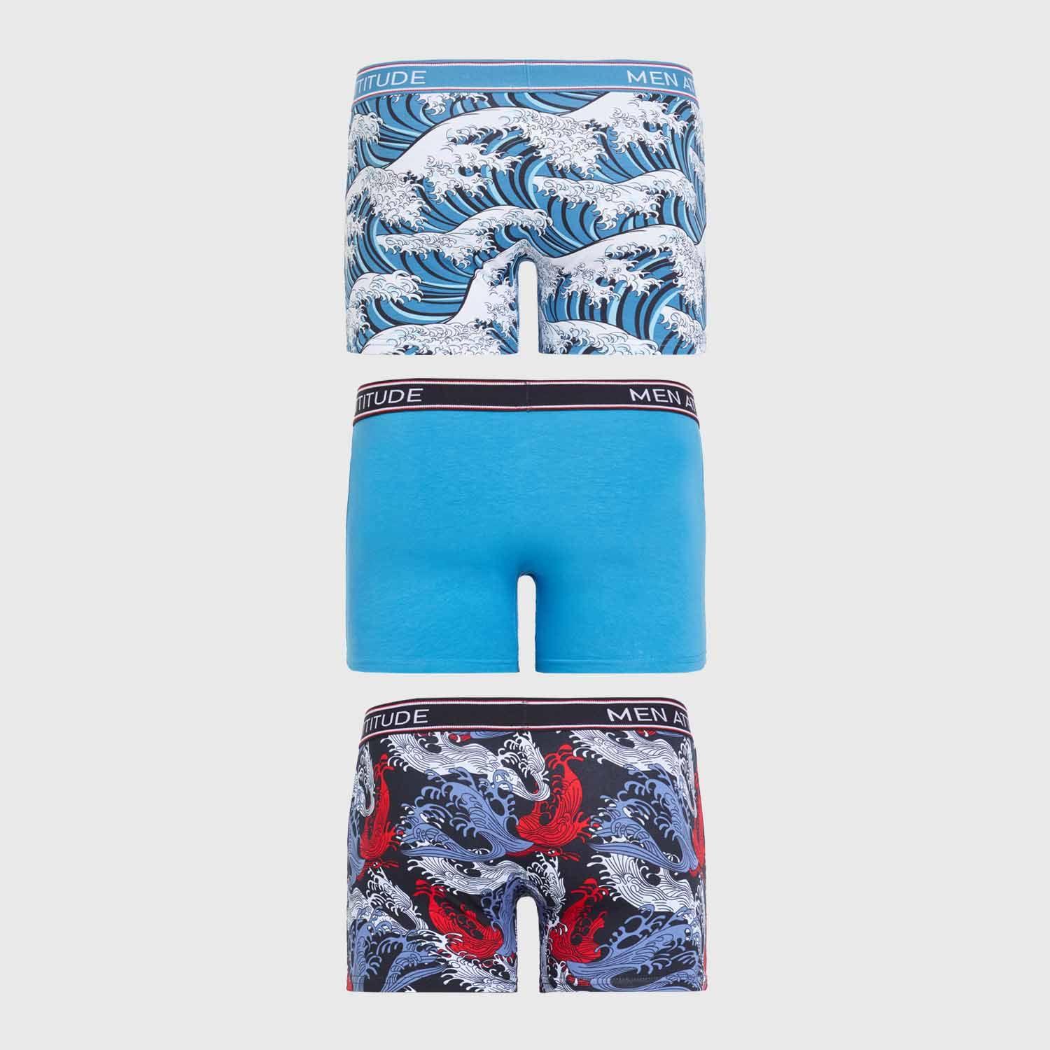 Boxer Liso Tripack Rojo Hombre-1