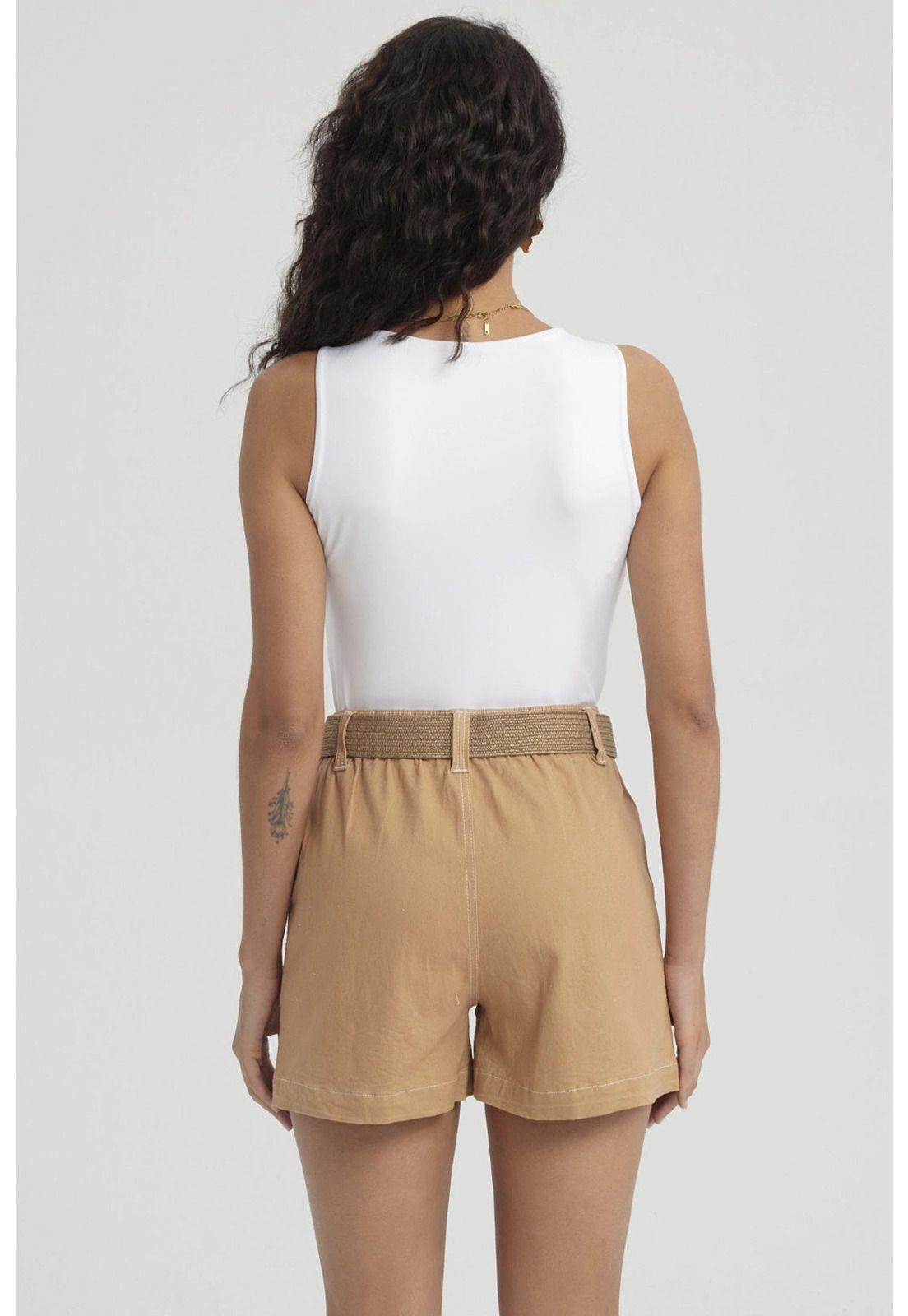 Polera Mujer Lisa Doble Capa Blanco-6