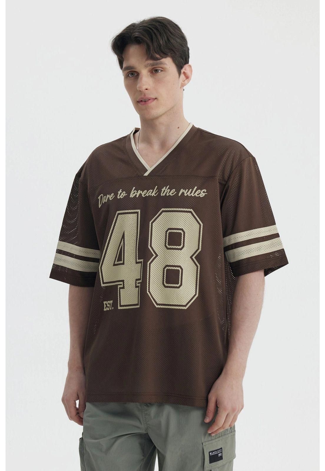 Polera Hombre Oversize Chocolate- ll-0