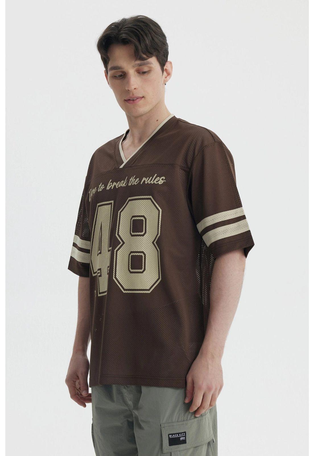 Polera Hombre Oversize Chocolate- ll-1