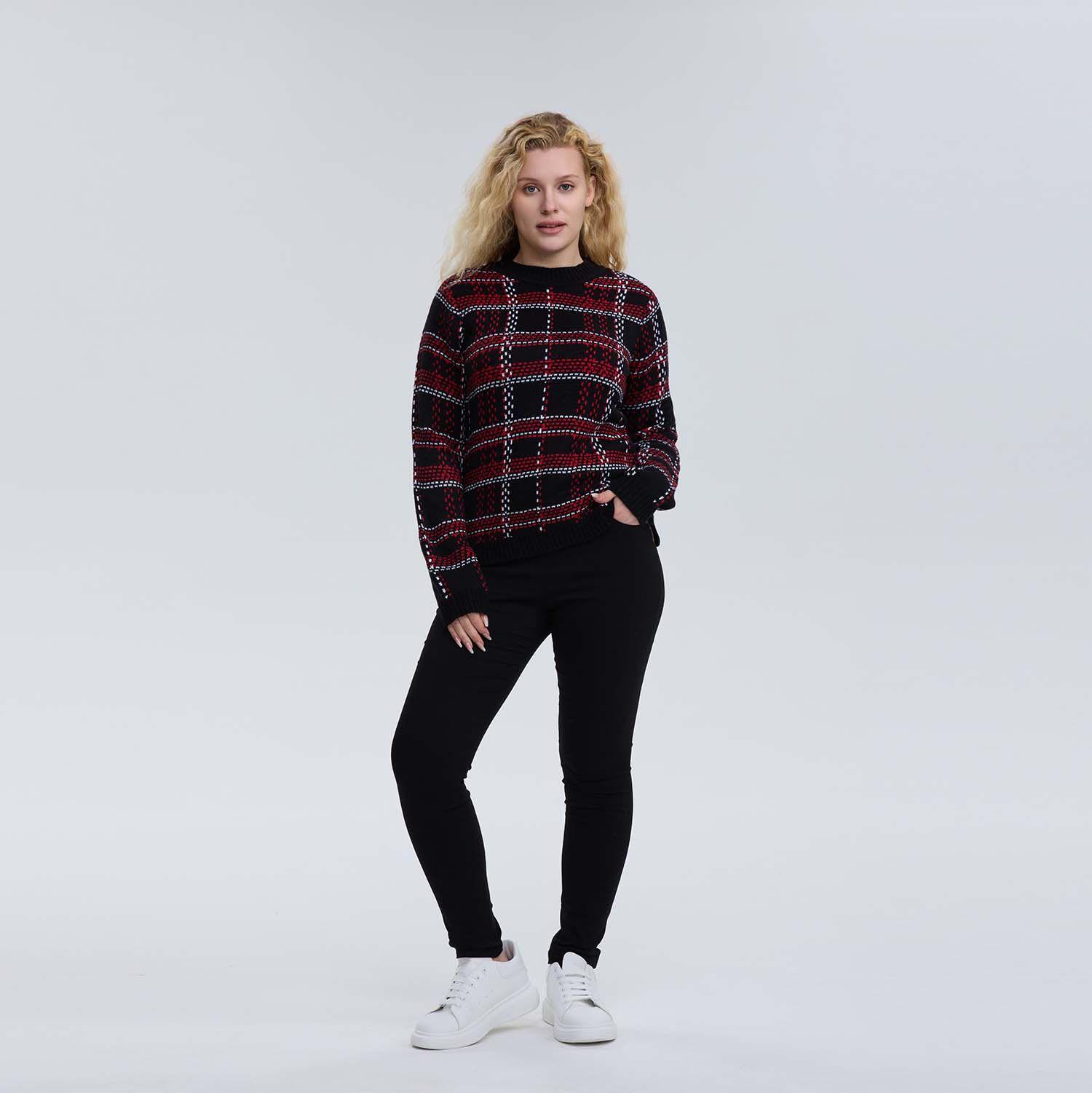 Sweater Mujer Rapport Rojo-3