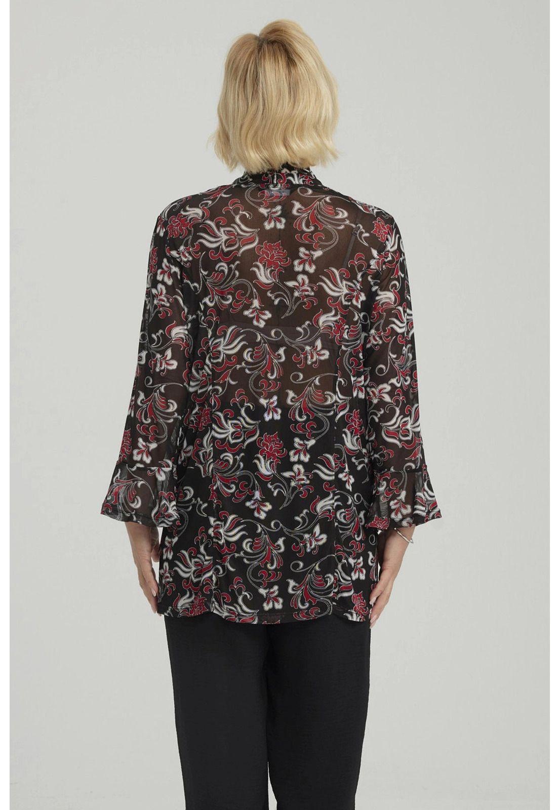 Polera Mujer Con Tapado Negro / Blanco-2