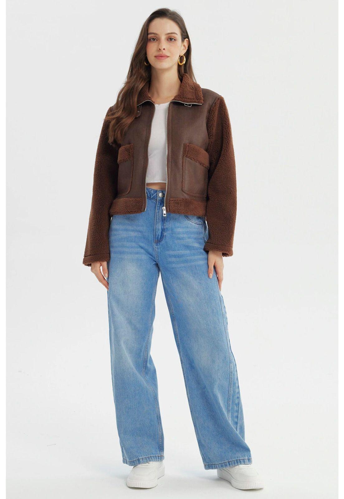 Chaqueta Mujer Bonded Café - ll-3