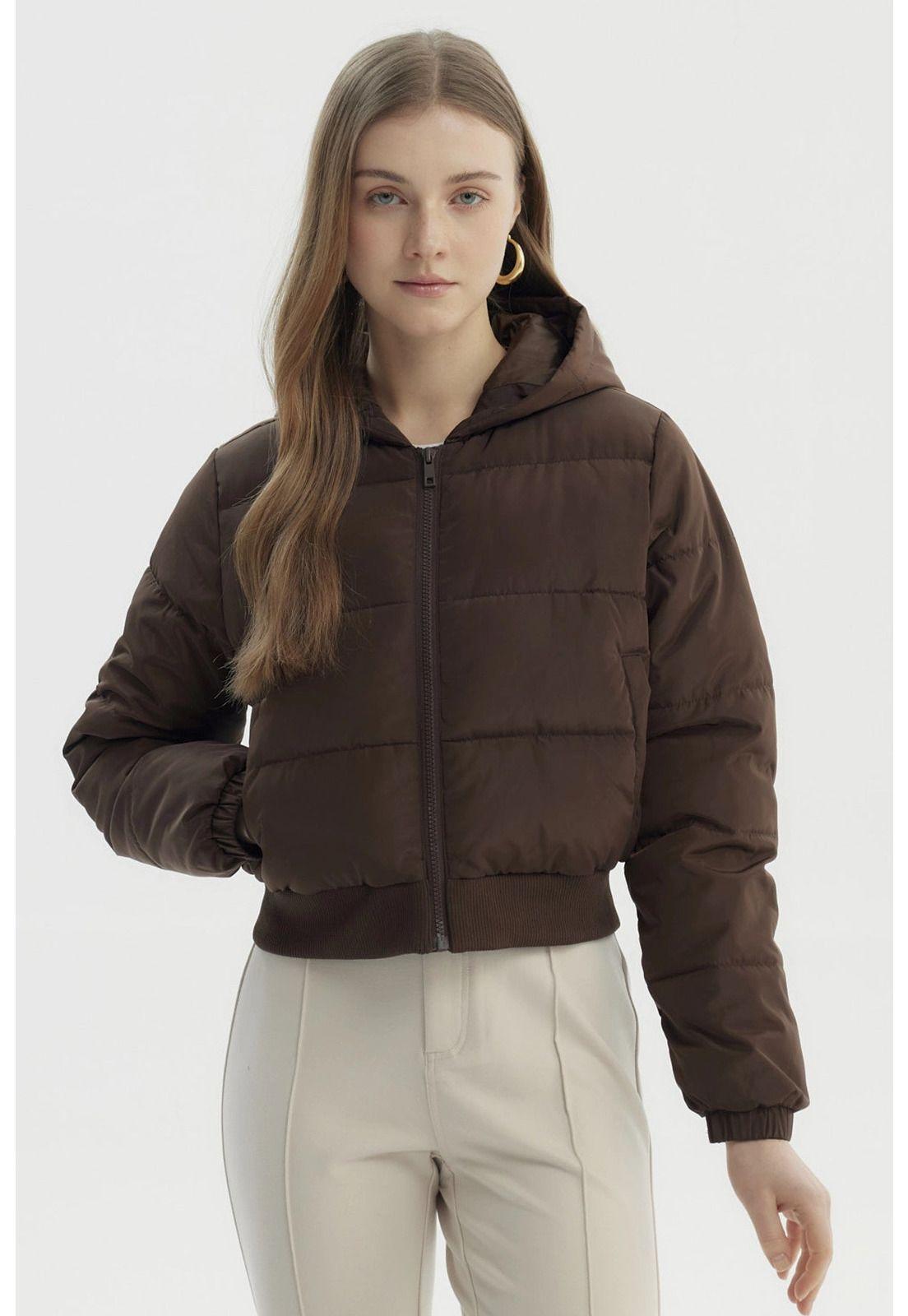 Parka Mujer Puffa Chiporro Café-0
