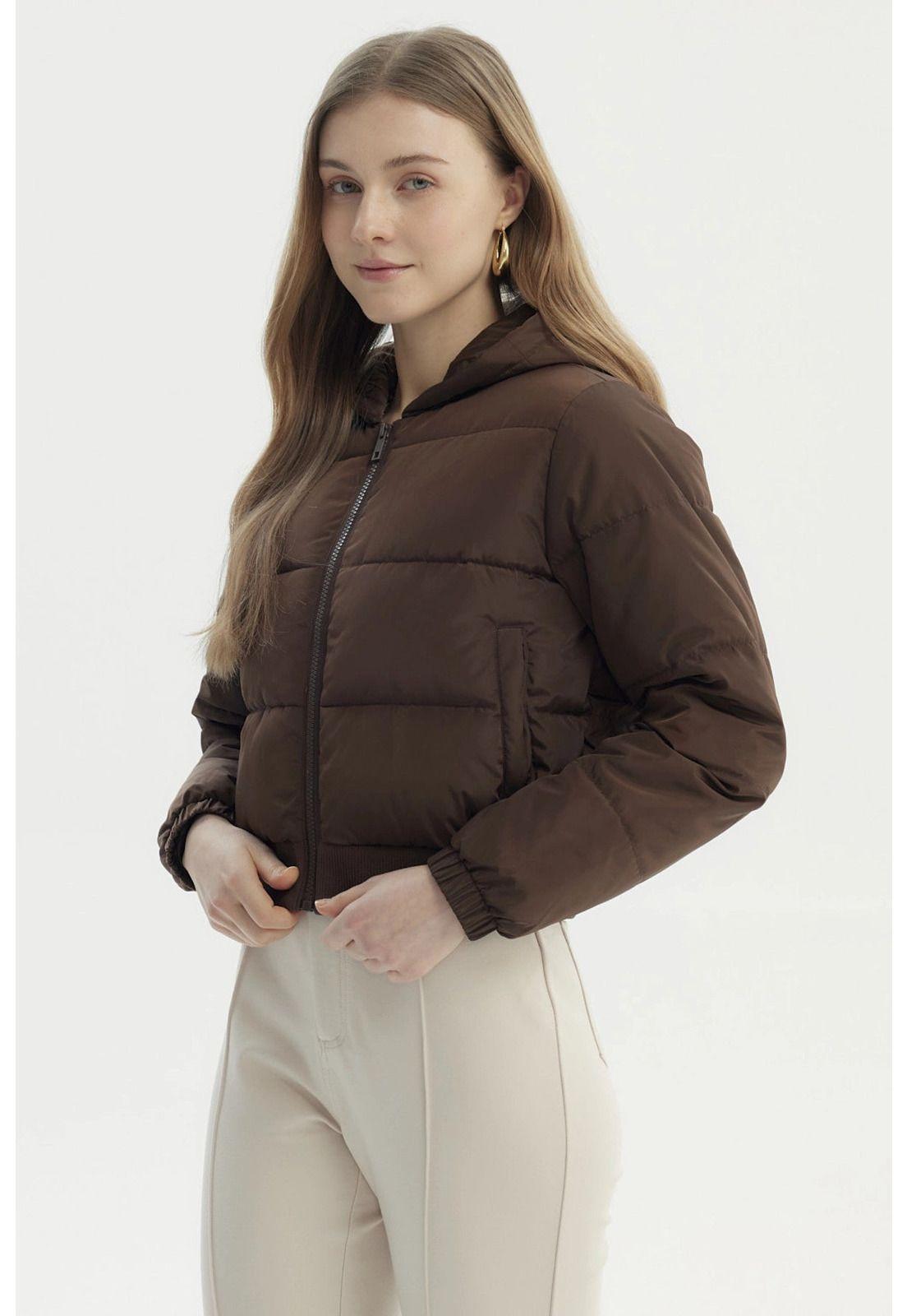 Parka Mujer Puffa Chiporro Café-1