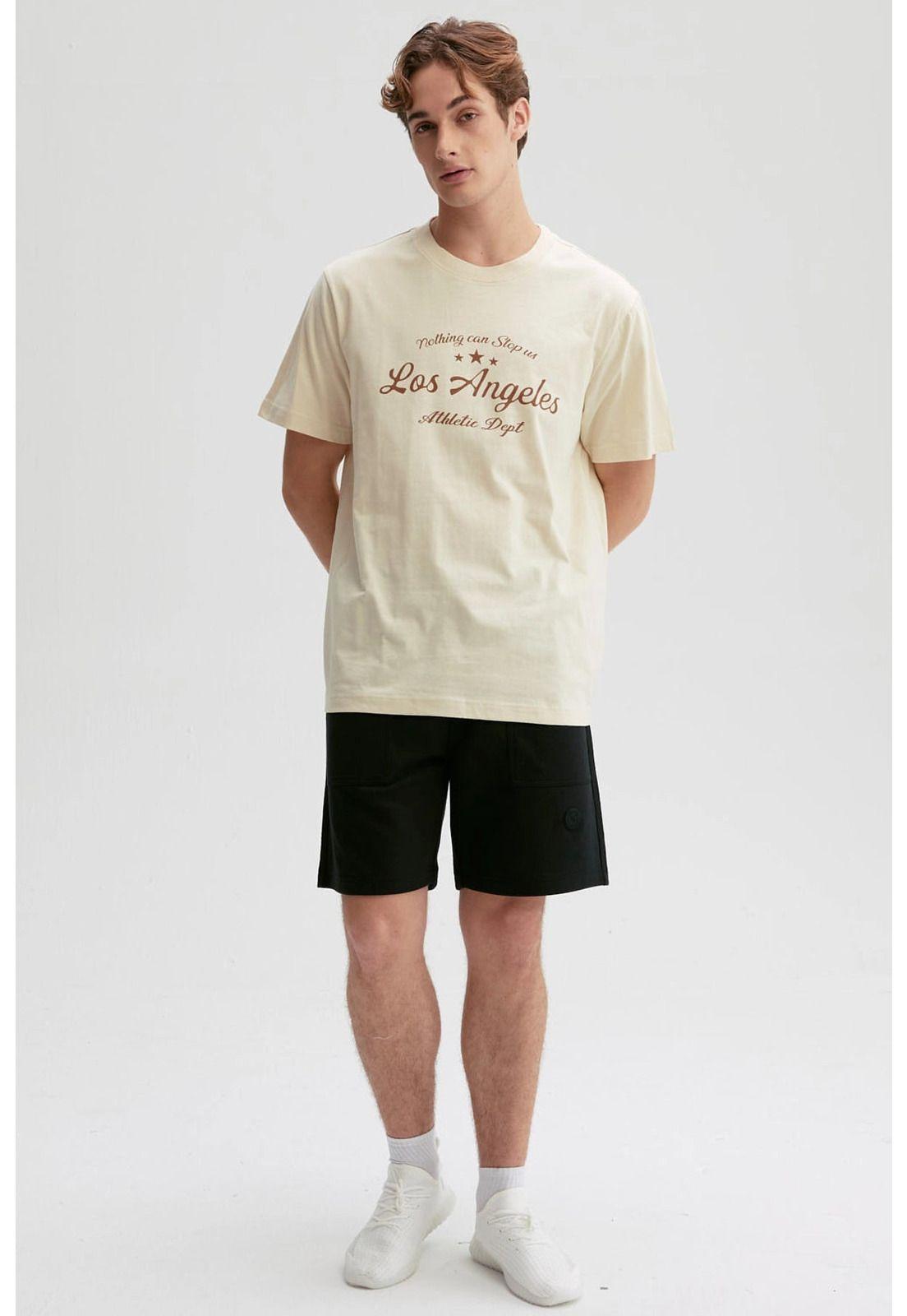 Polera Hombre Print Posicional Beige - lll-3