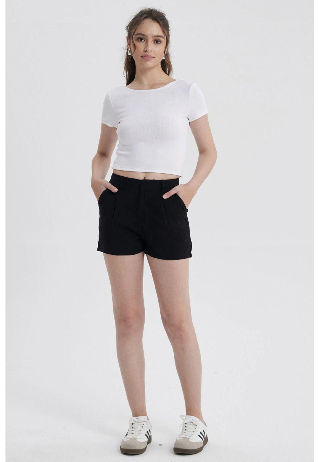 Short Mujer Sastrero Negro-3