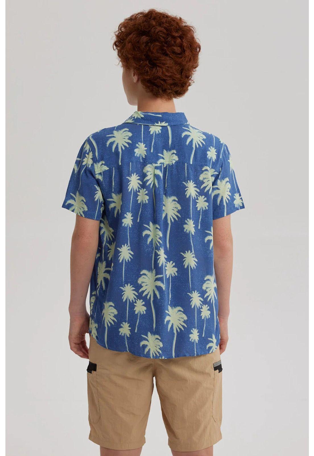 Camisa Niño Guayabera Azul - ll-2