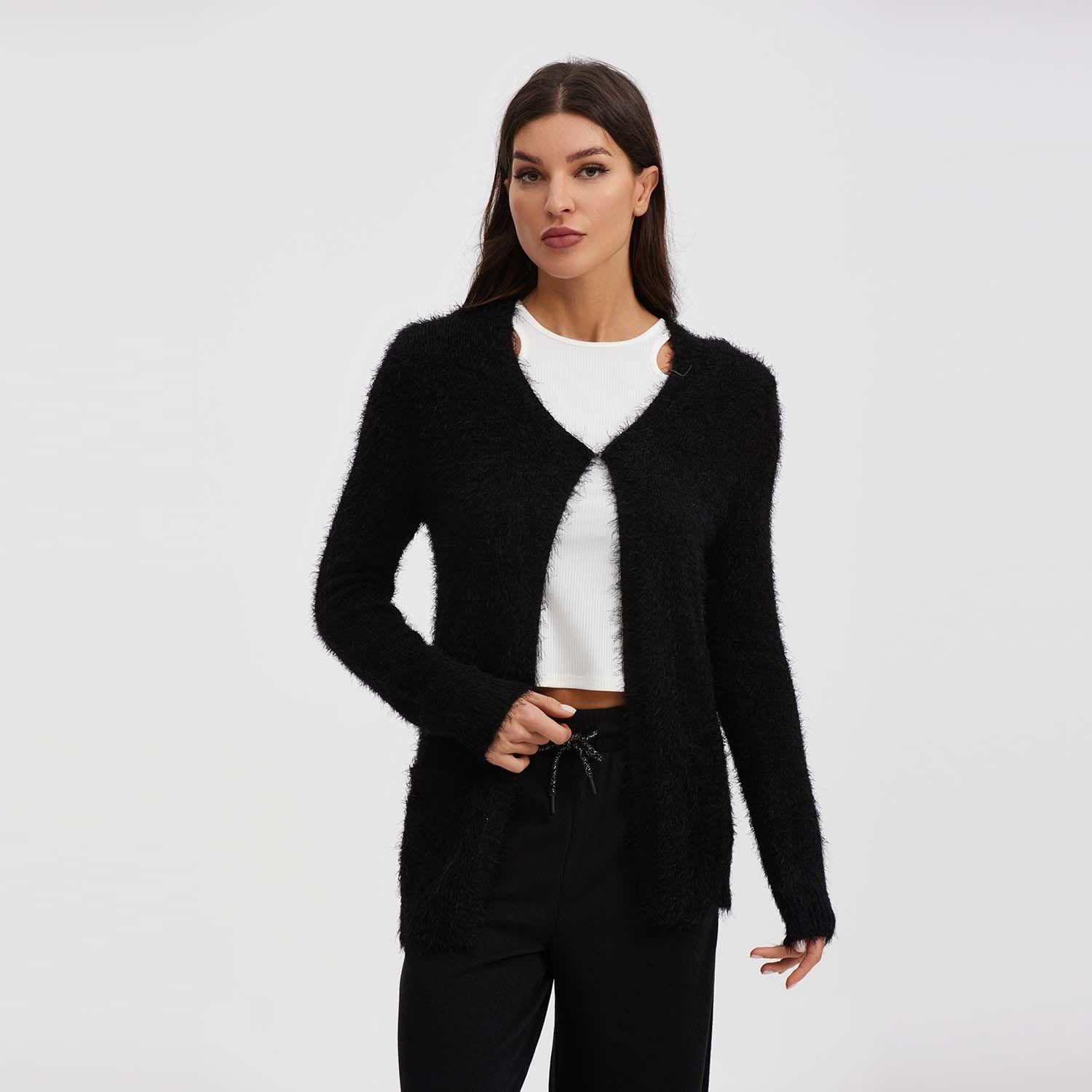 Sweater Estilo Negro Mujer-0