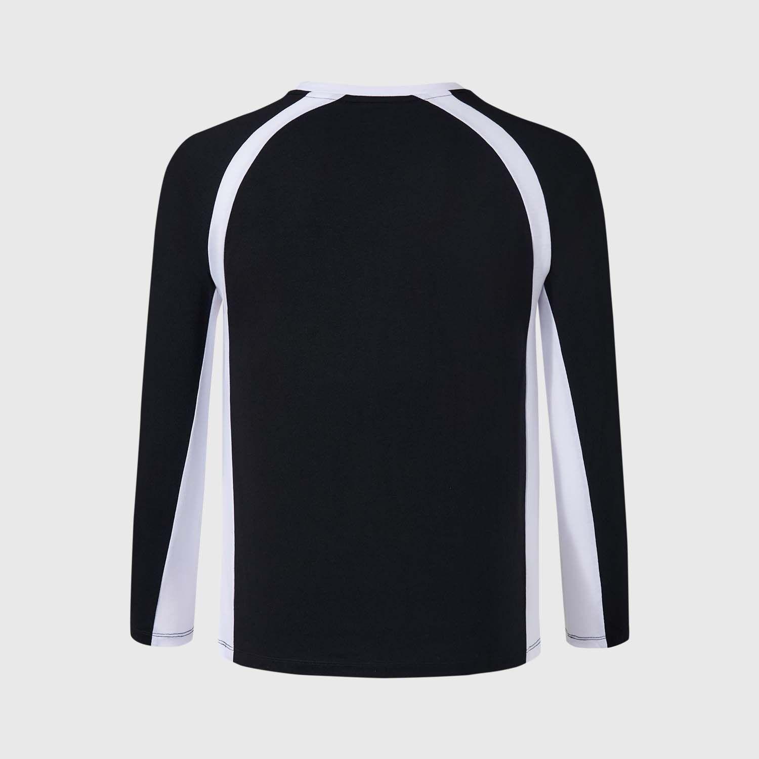 Polera Niño Racing A Contraste Negro Fashion's Park-1