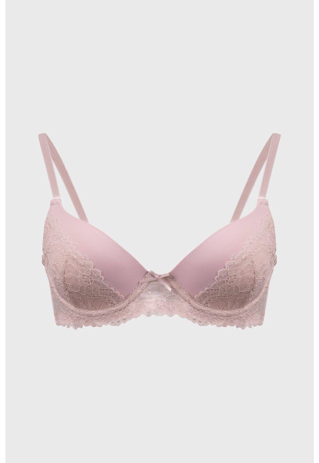 Sostén Mujer Peto Con Copa Rib Palo Rosa-0