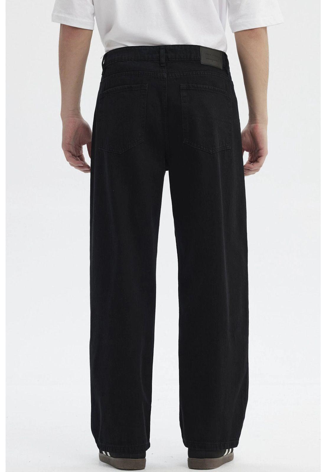 Jeans Hombre Straight Negro - V-2