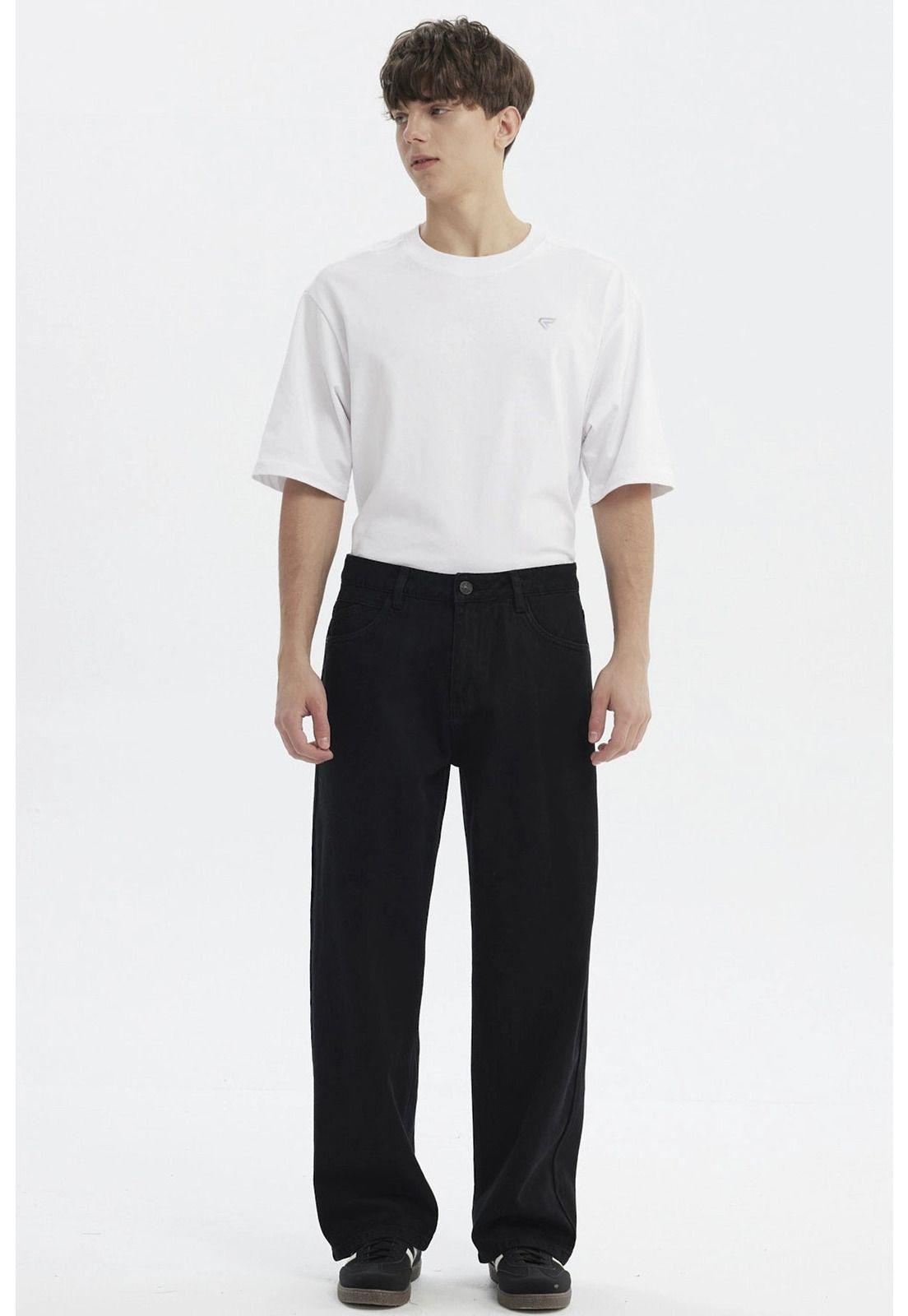 Jeans Hombre Straight Negro - V-3