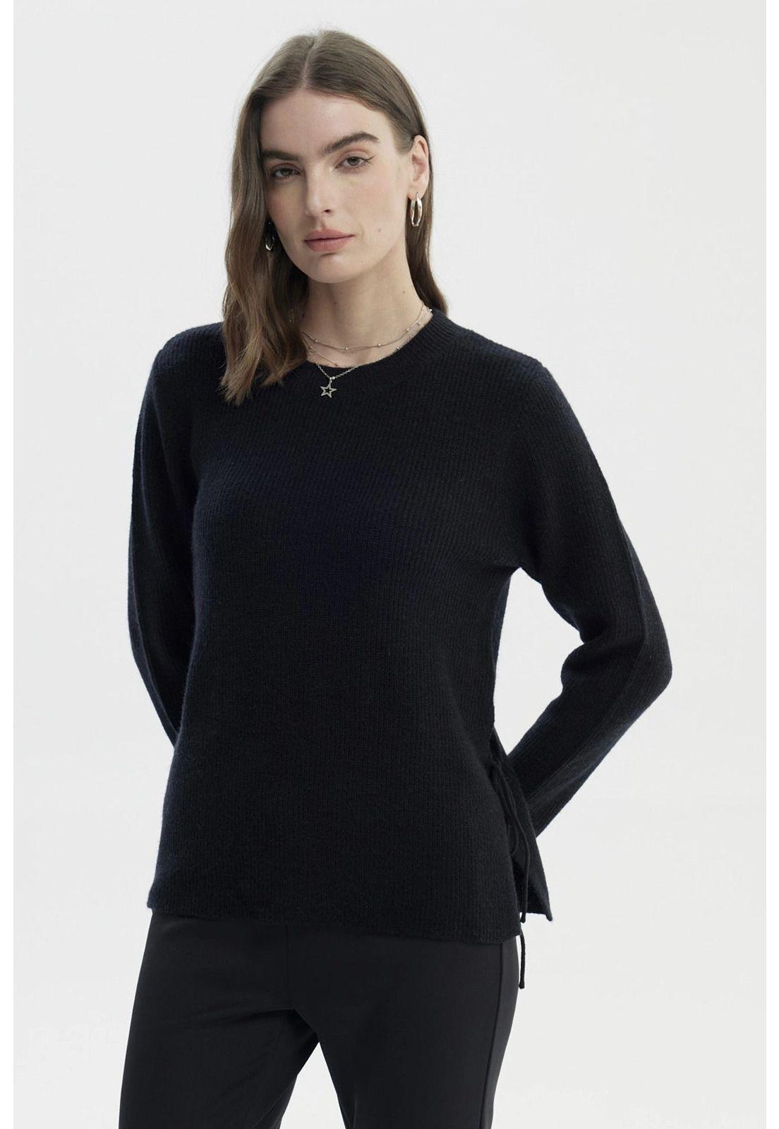 Sweater Mujer Slim Negro - lll-0