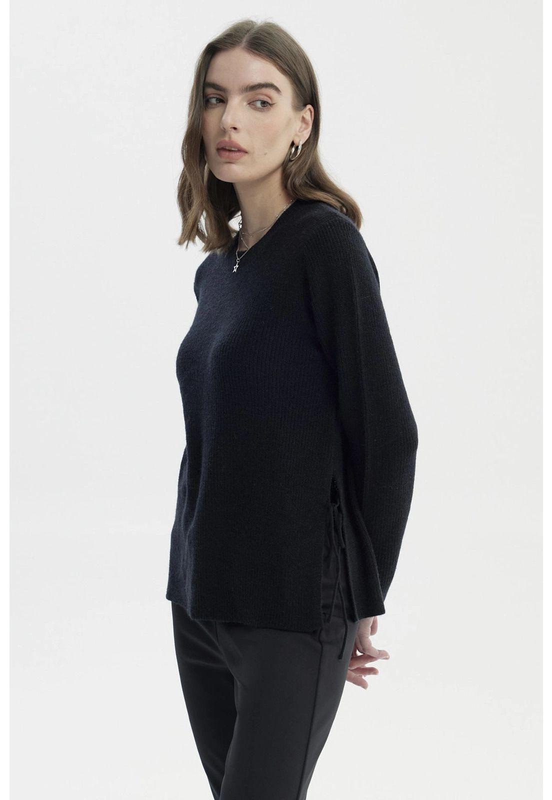 Sweater Mujer Slim Negro - lll-1