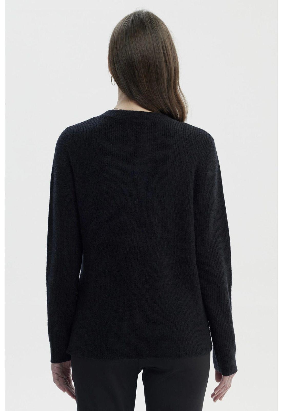 Sweater Mujer Slim Negro - lll-2