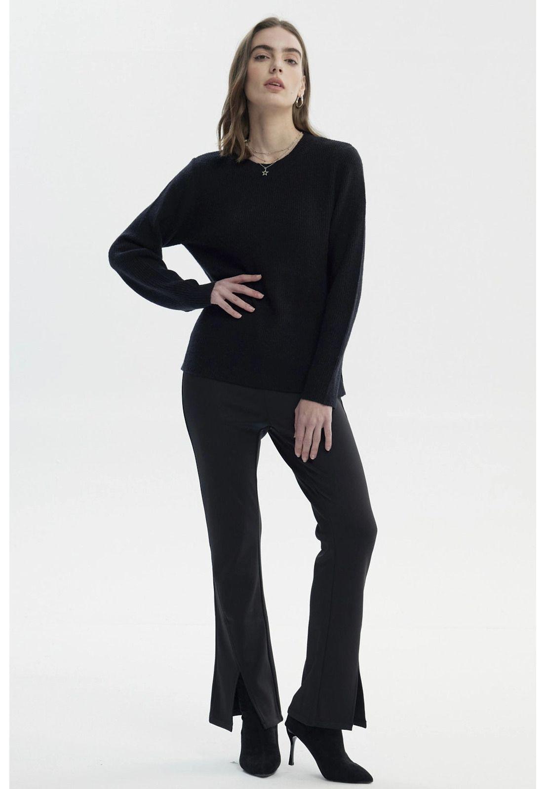 Sweater Mujer Slim Negro - lll-3