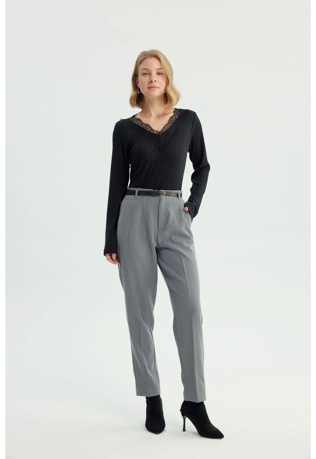 Sweater Mujer Regular Negro - V-3