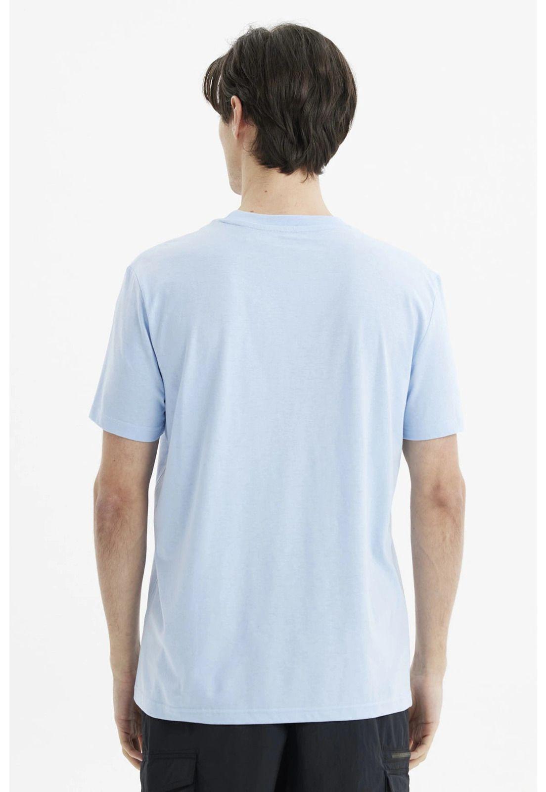 Polera Hombre Long Fit Básica Celeste- ll-2