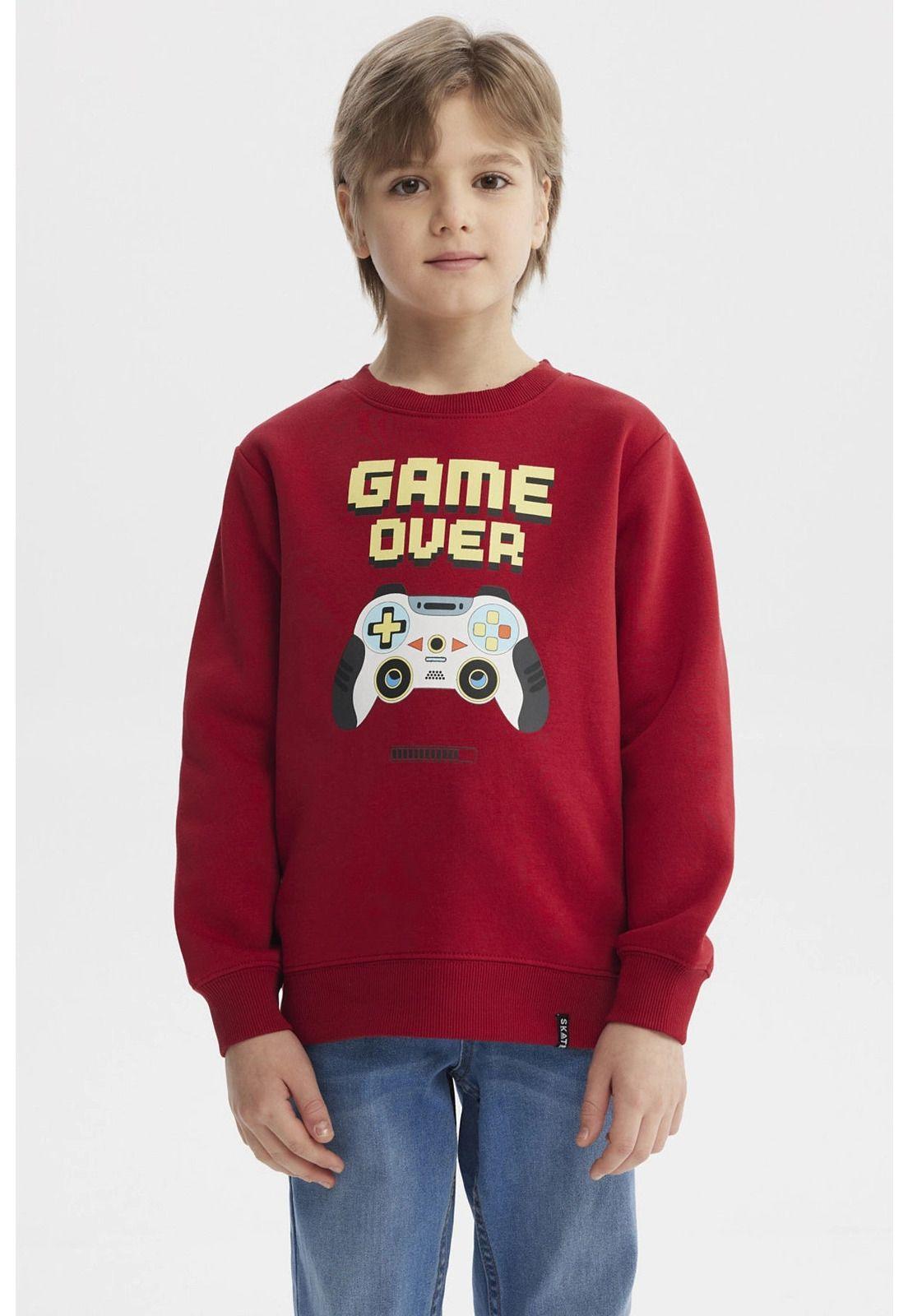 Polerón Niño Básico Toddler Rojo Oscuro-0