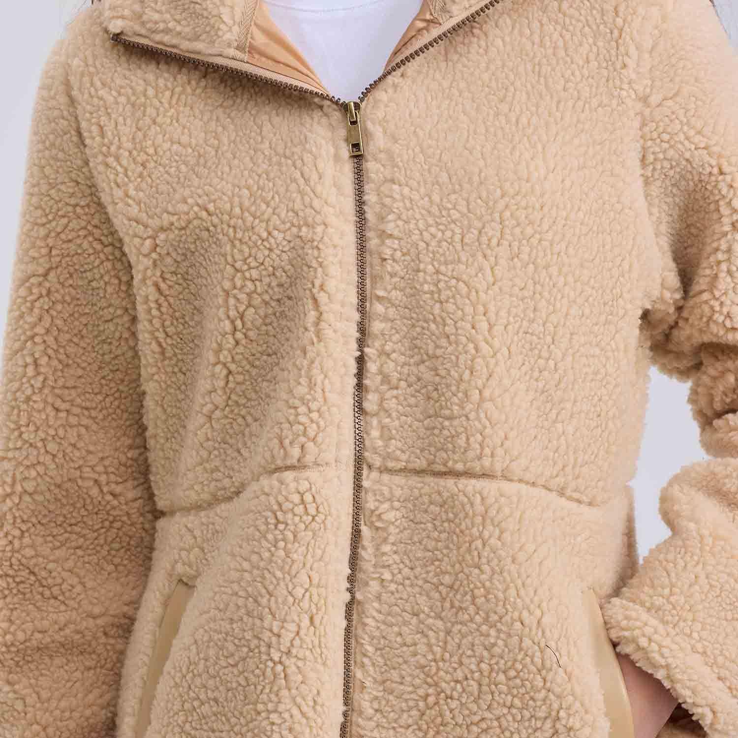 Polar Mujer Tipo Chaqueta Arena Fashion´s Park-3