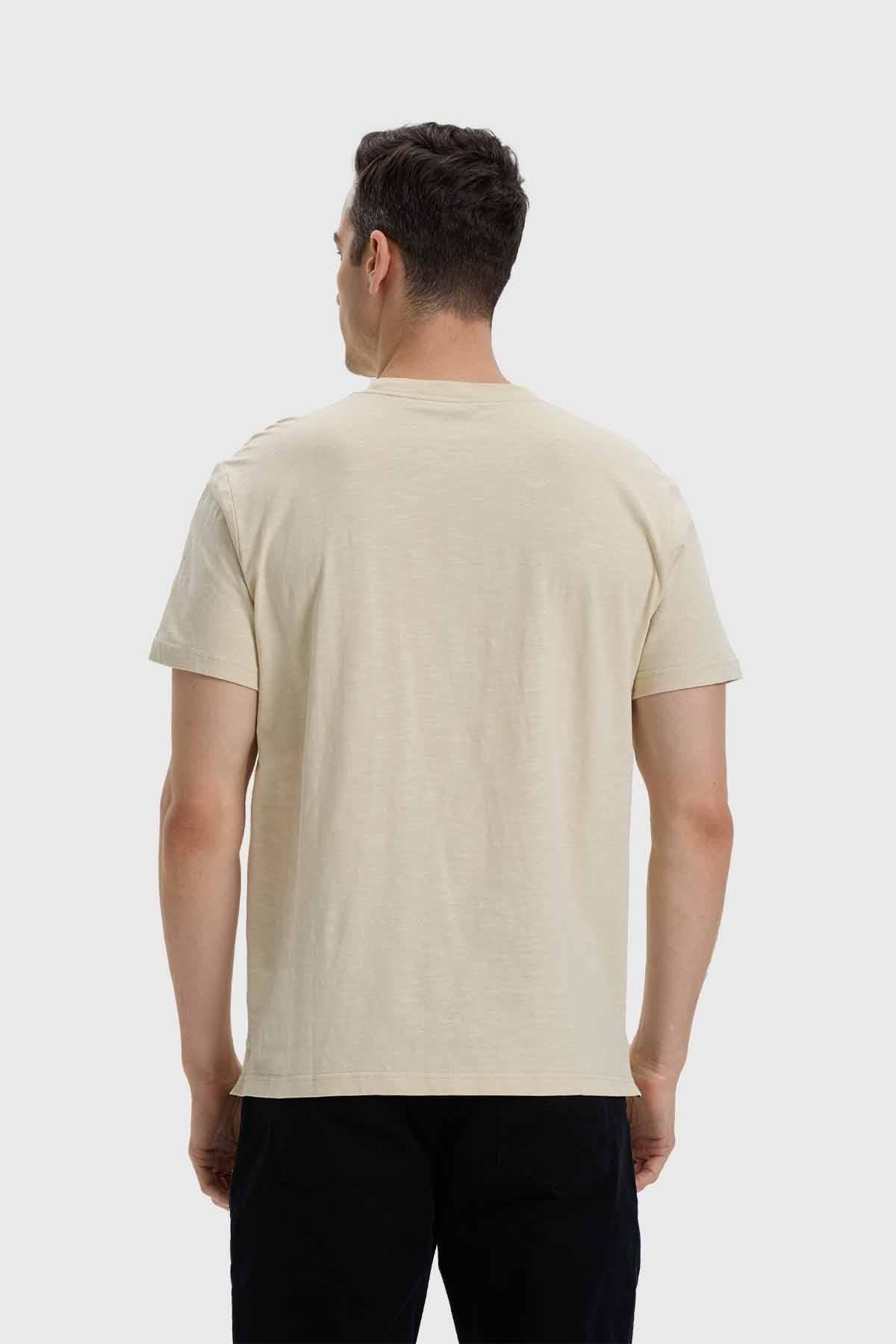 Polera Hombre Con Bolsillo Beige-2