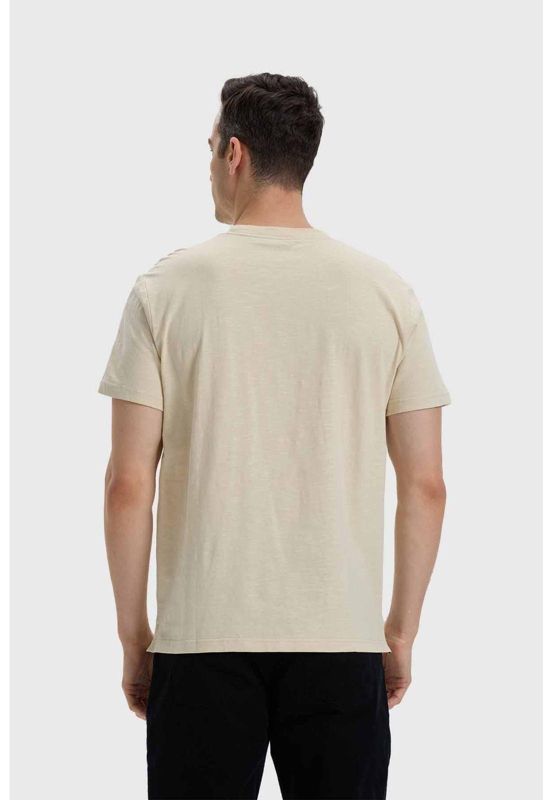 Polera Hombre Con Bolsillo Beige - ll-2