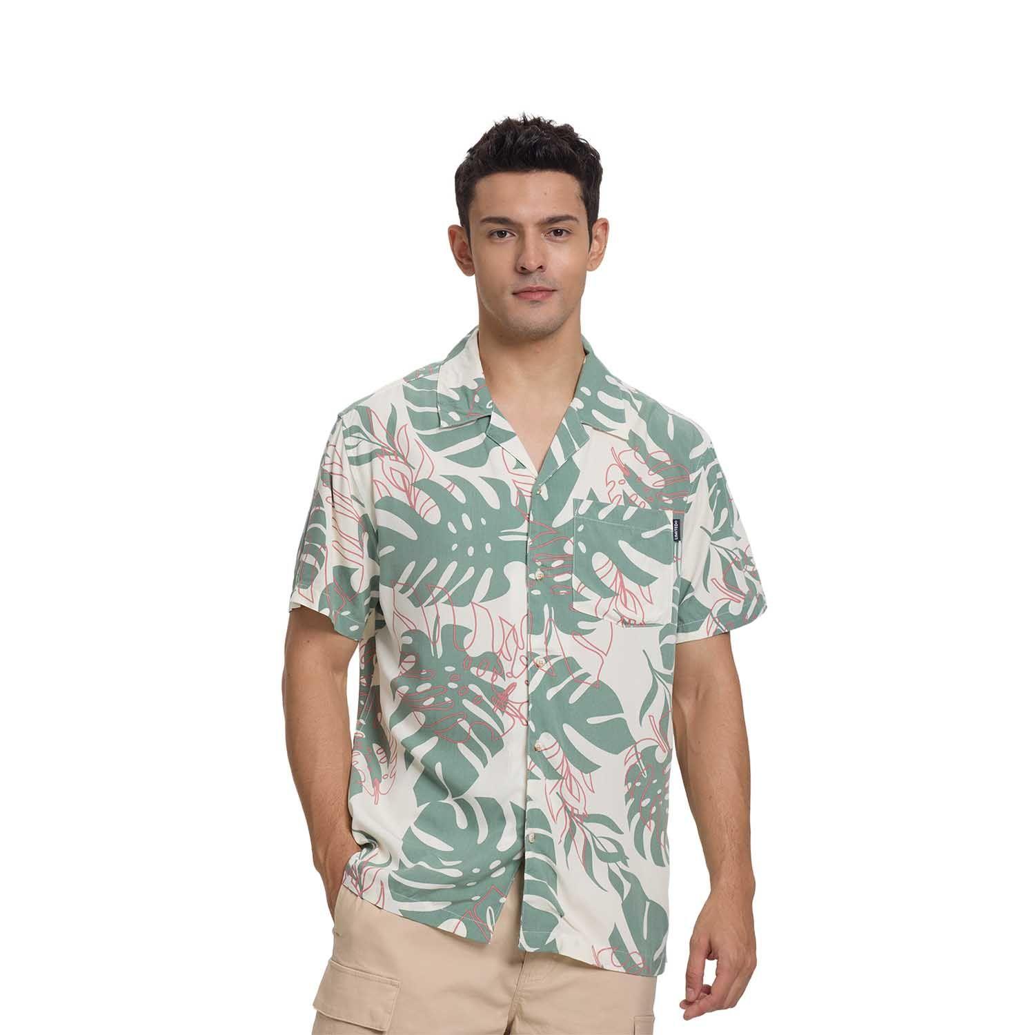 Camisa Hombre Guayabera Tropical Beige Fashion's Park-0