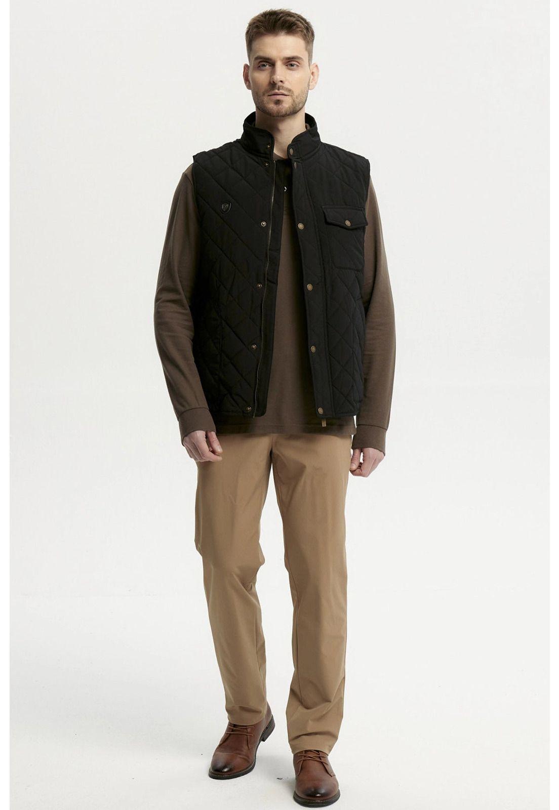 Parka Hombre Slim Negro - Vl-3