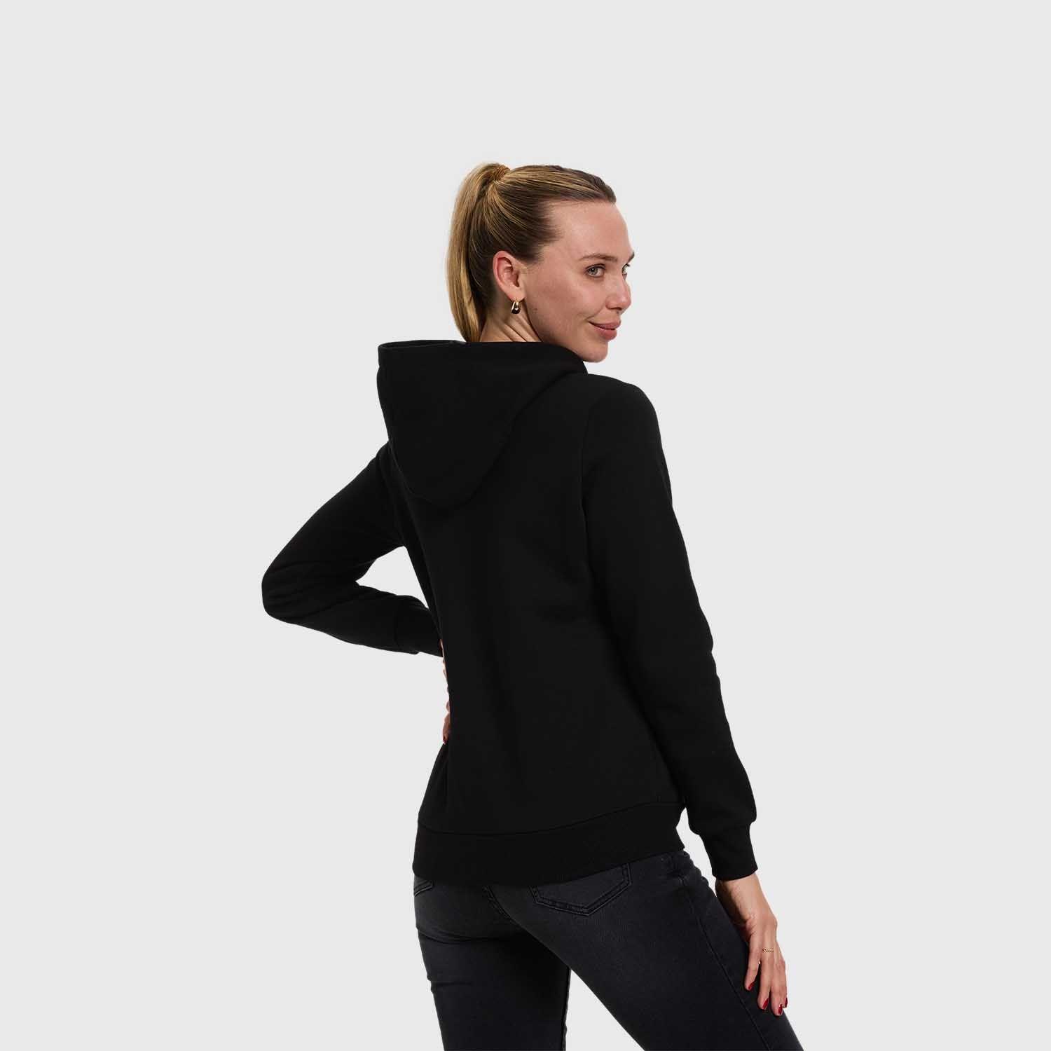 Polerón Mujer Hoodie Full Zipper Negro Fashion's Park-2