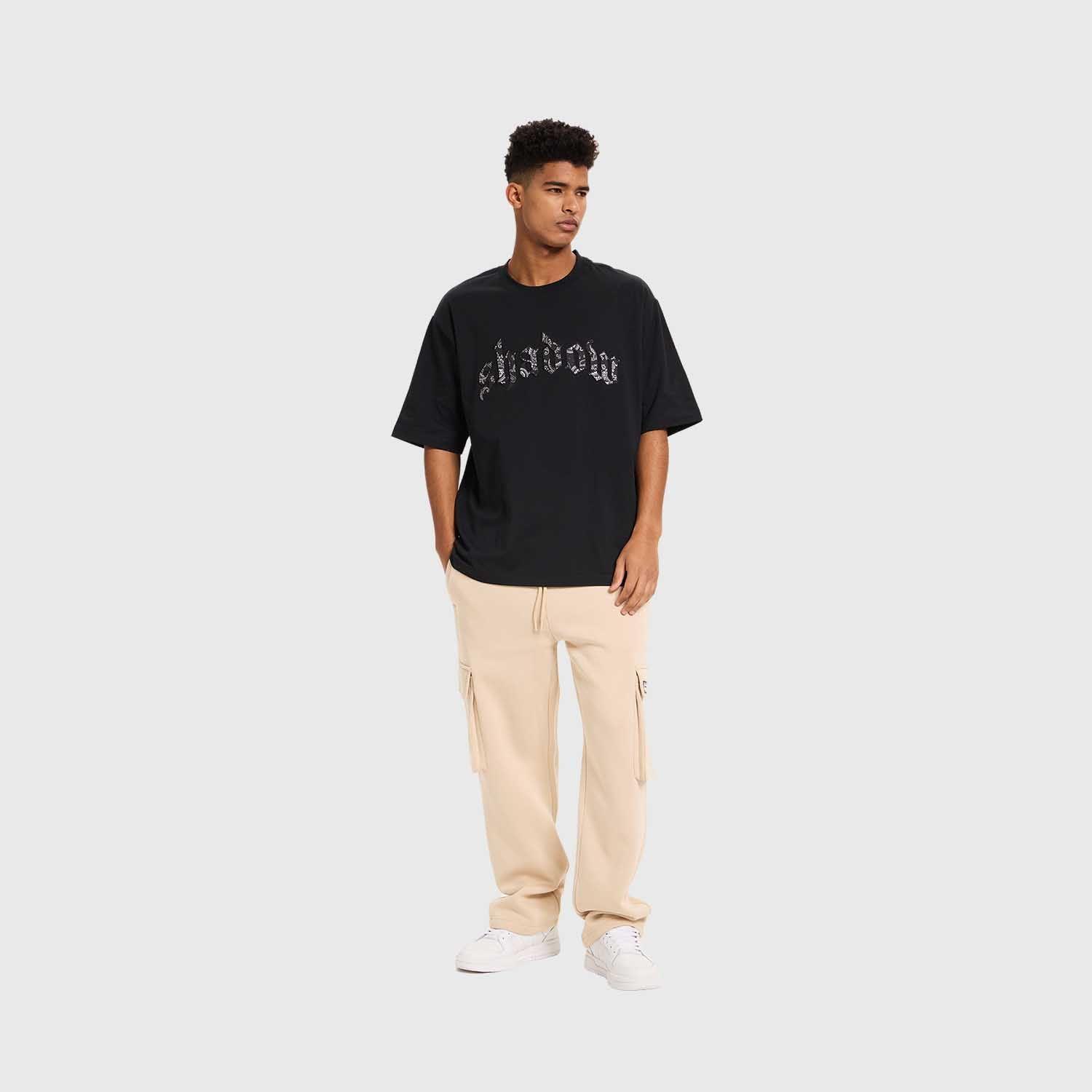 Polera Hombre Bordado Negro Fashion's Park-3