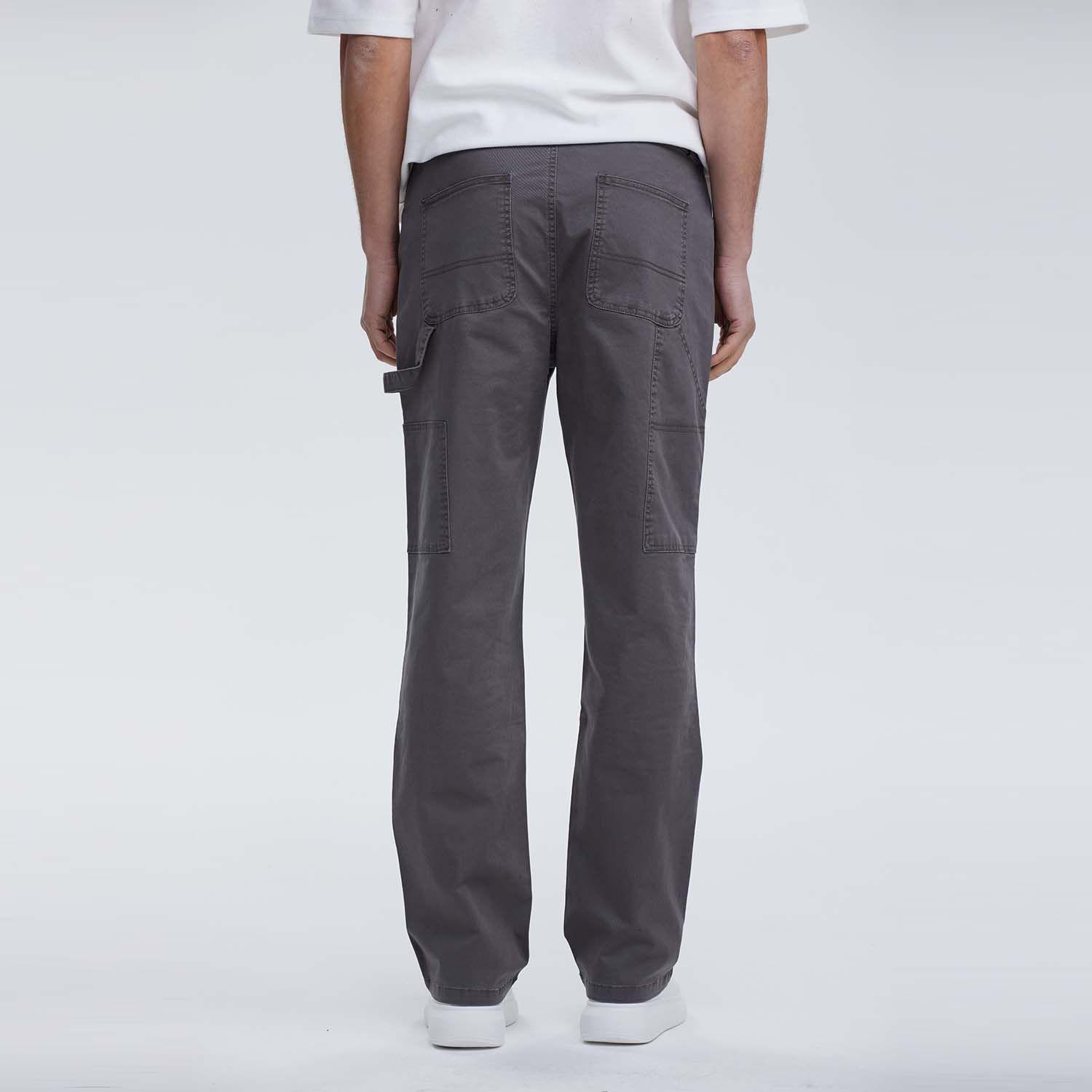 Pantalón Hombre Cargo Double Knee Gris-2